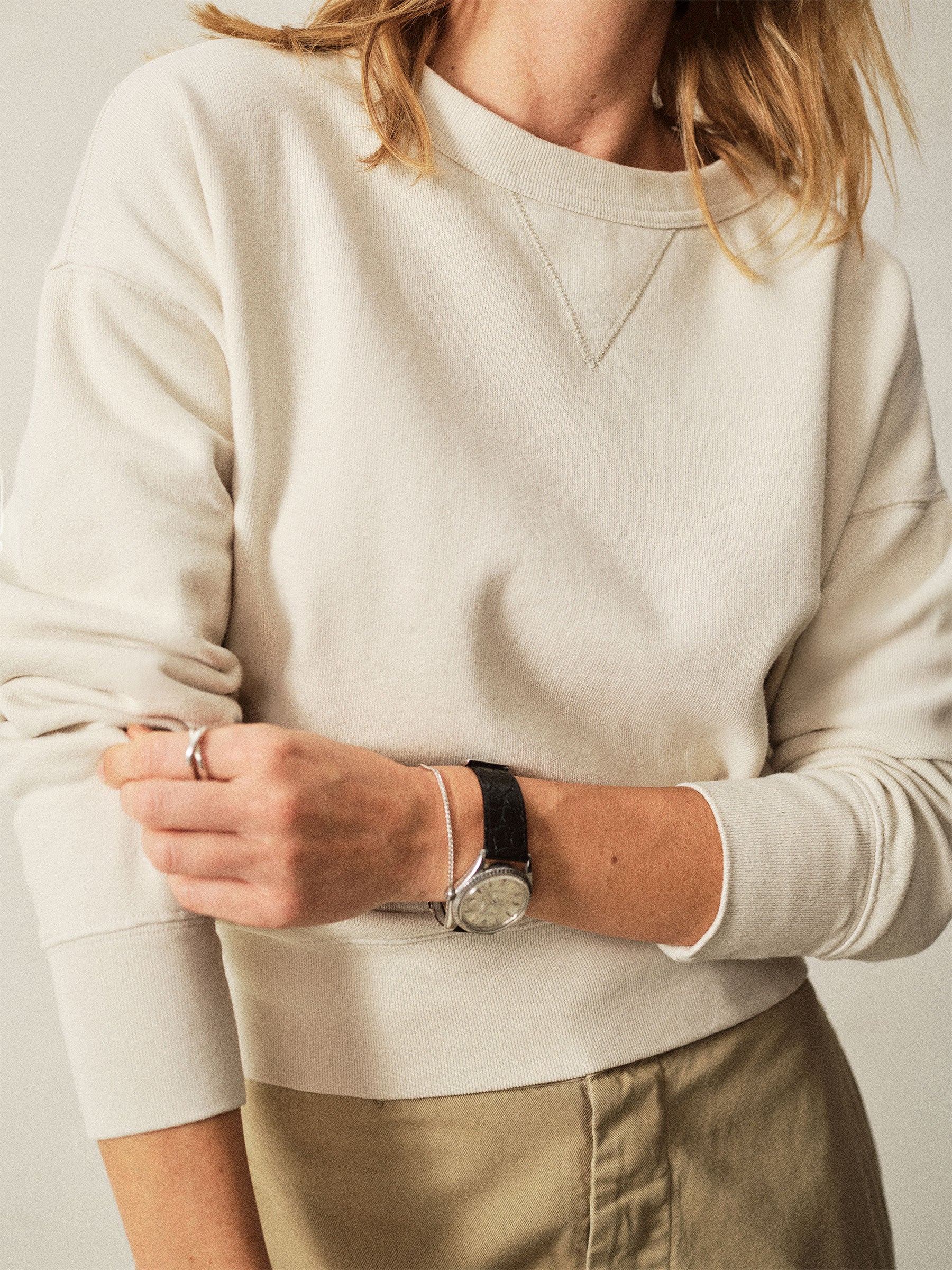 Morning Haze Vintage Interloop Oversized Crew