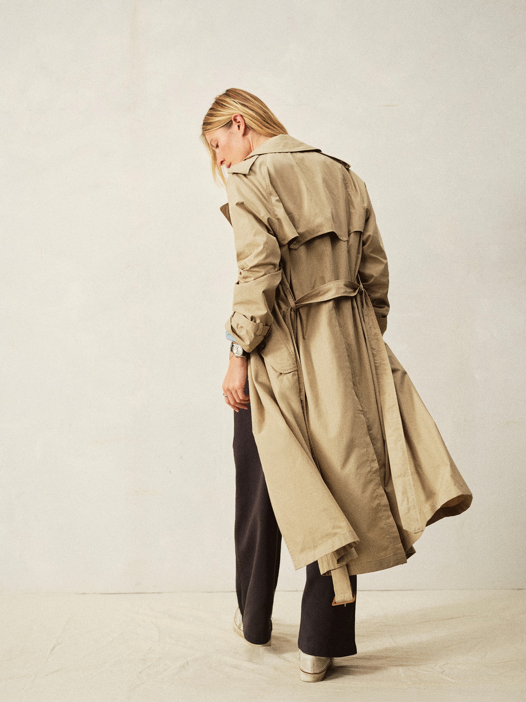 Rockaway Khaki Parachute Poplin Trench - Image 8