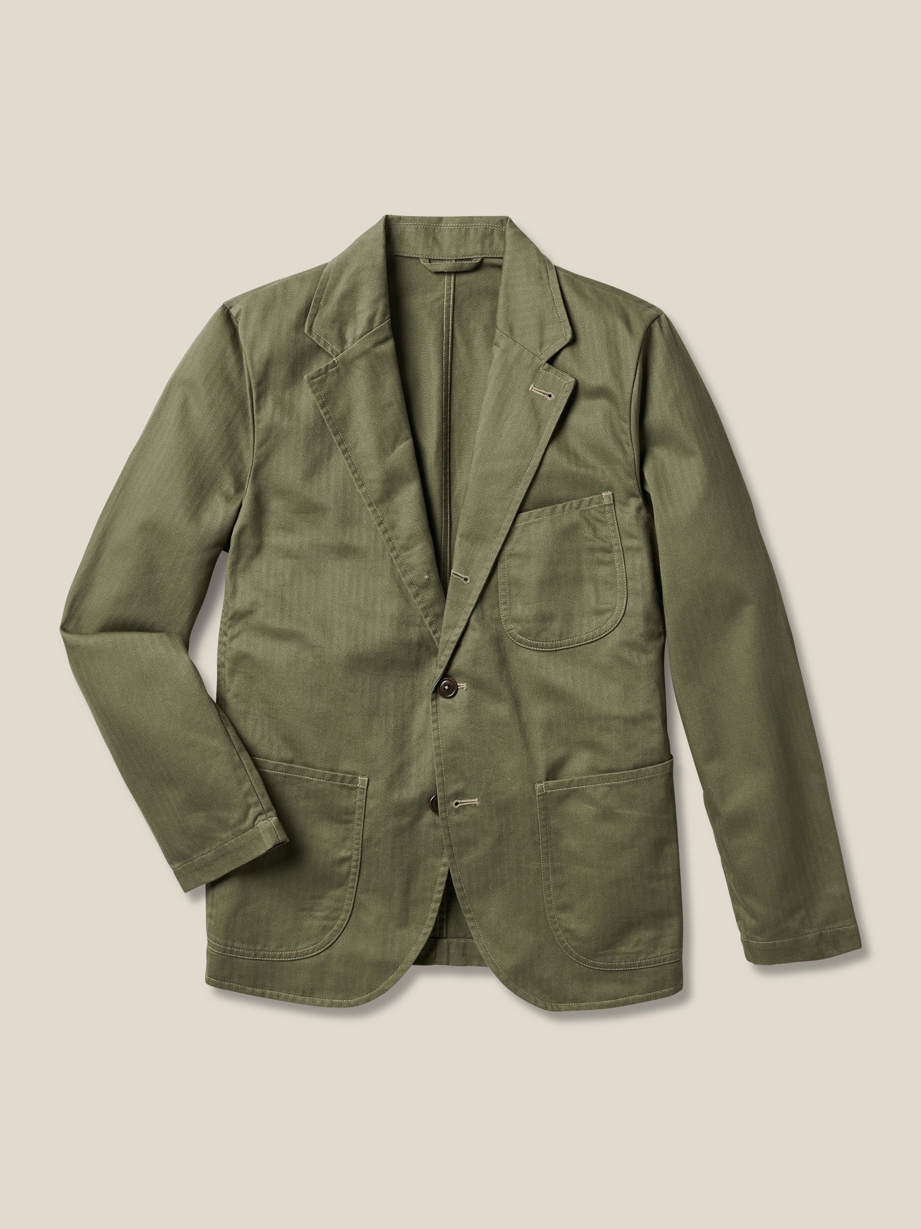 Fatigue Dusty Olive Herringbone Twill Carry-On Jacket