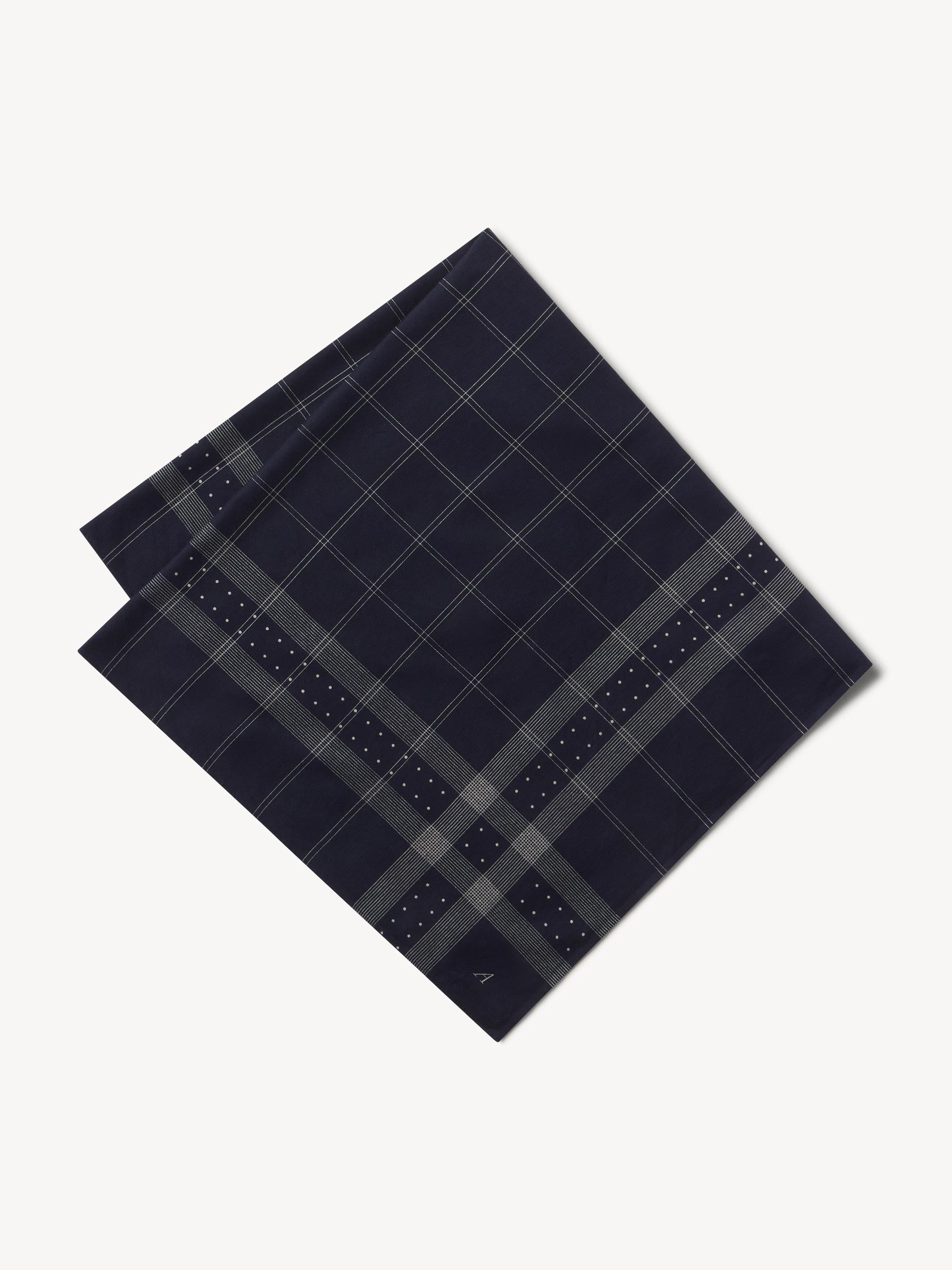 Alternative view of Navy Anatomica Satin Scarf