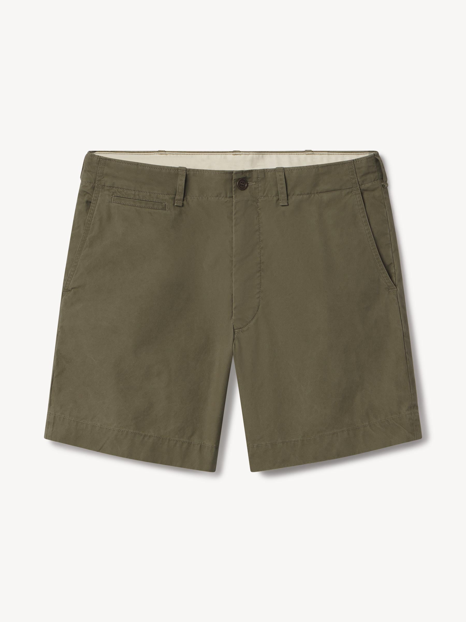 Tanker Green Venice Wash Parachute Poplin Carry-On 6.5" Short