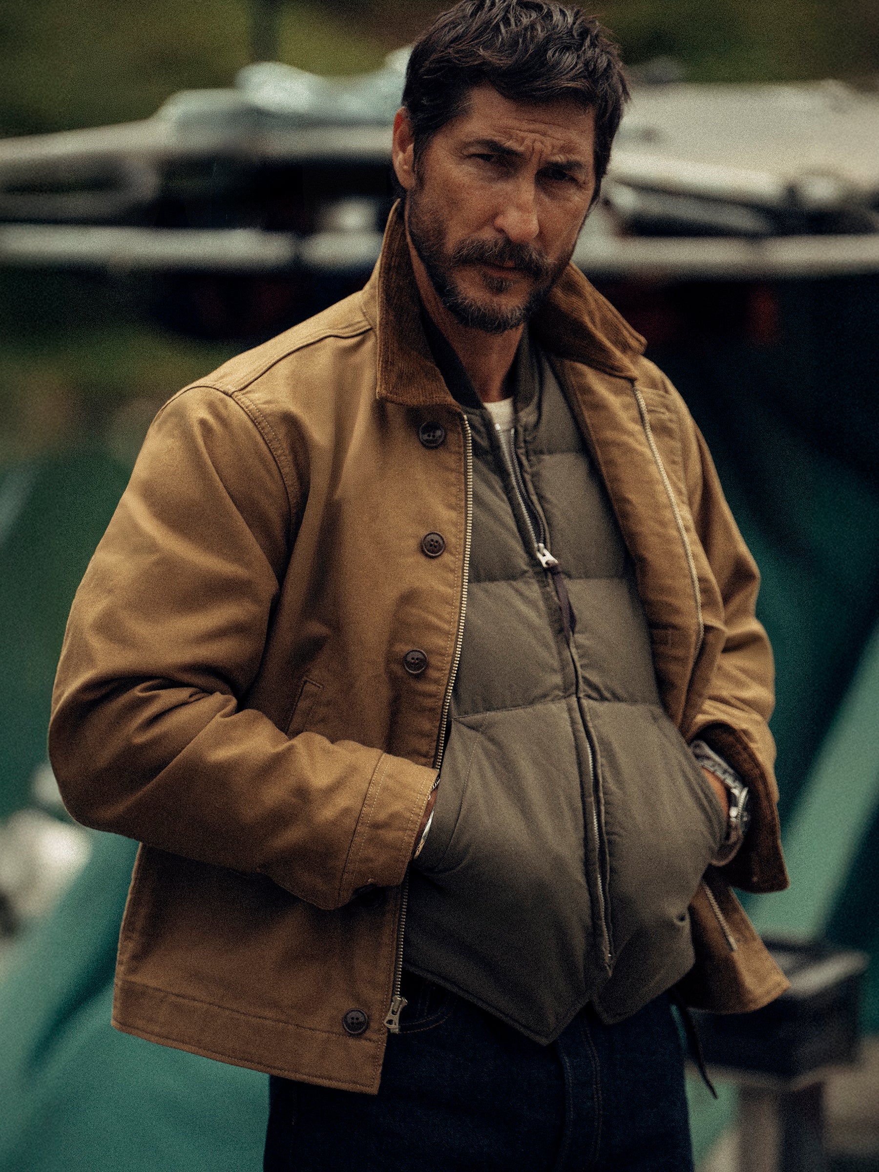 Golden Khaki Japanese Jungle Cloth N-1 Deck Jacket