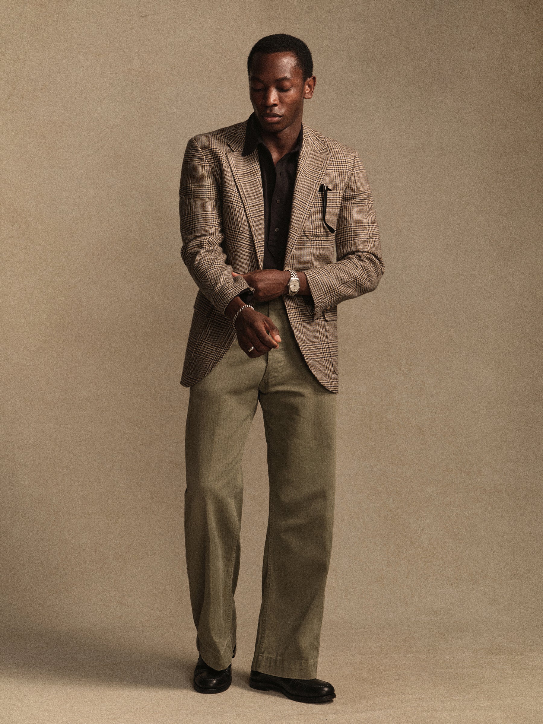 Olive / Blue Humboldt Glen Plaid Tweed Graduate Blazer