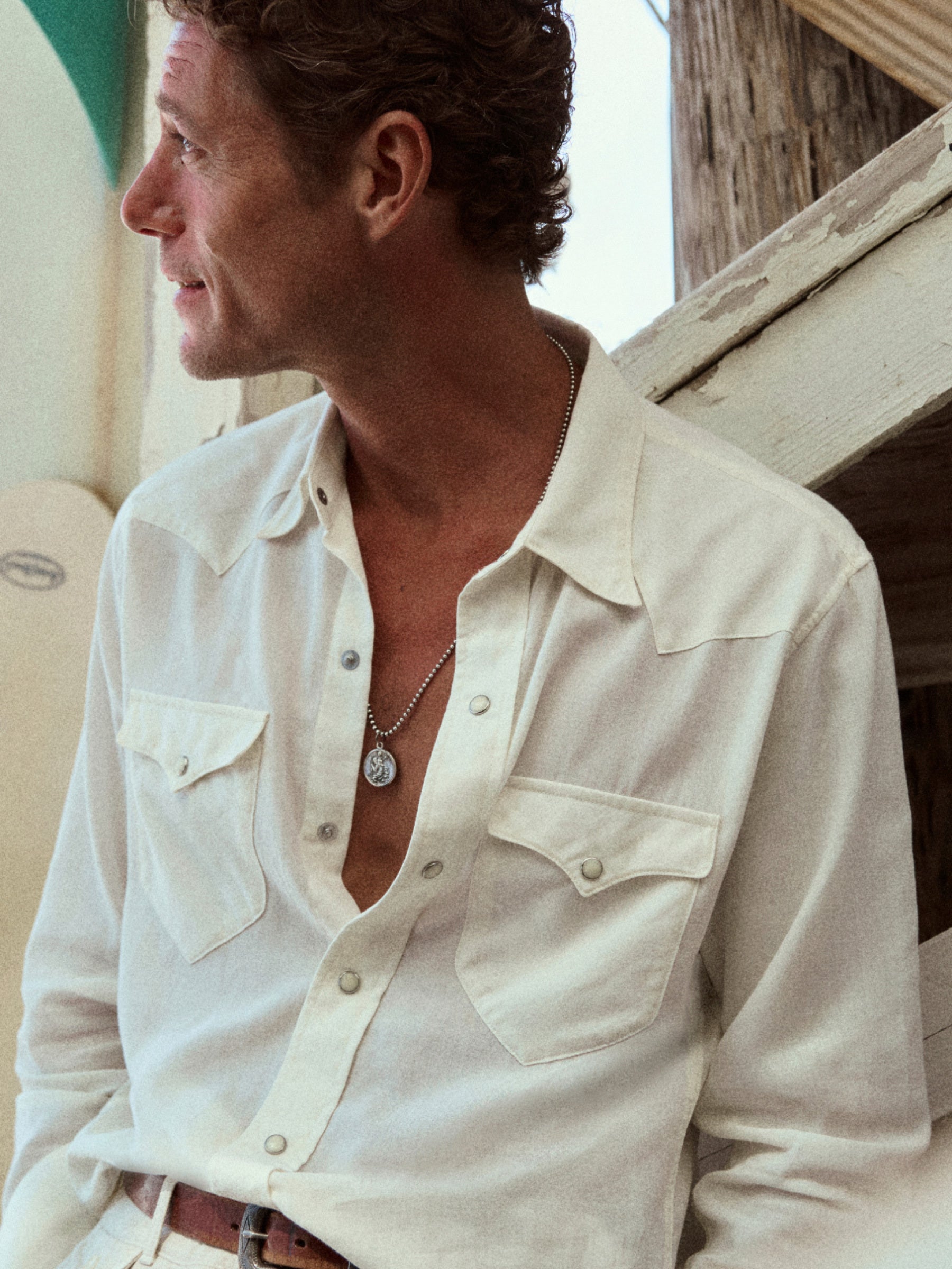 Alternative view of Red Rabbit X Buck Mason Ball Chain with Traveler's Charm