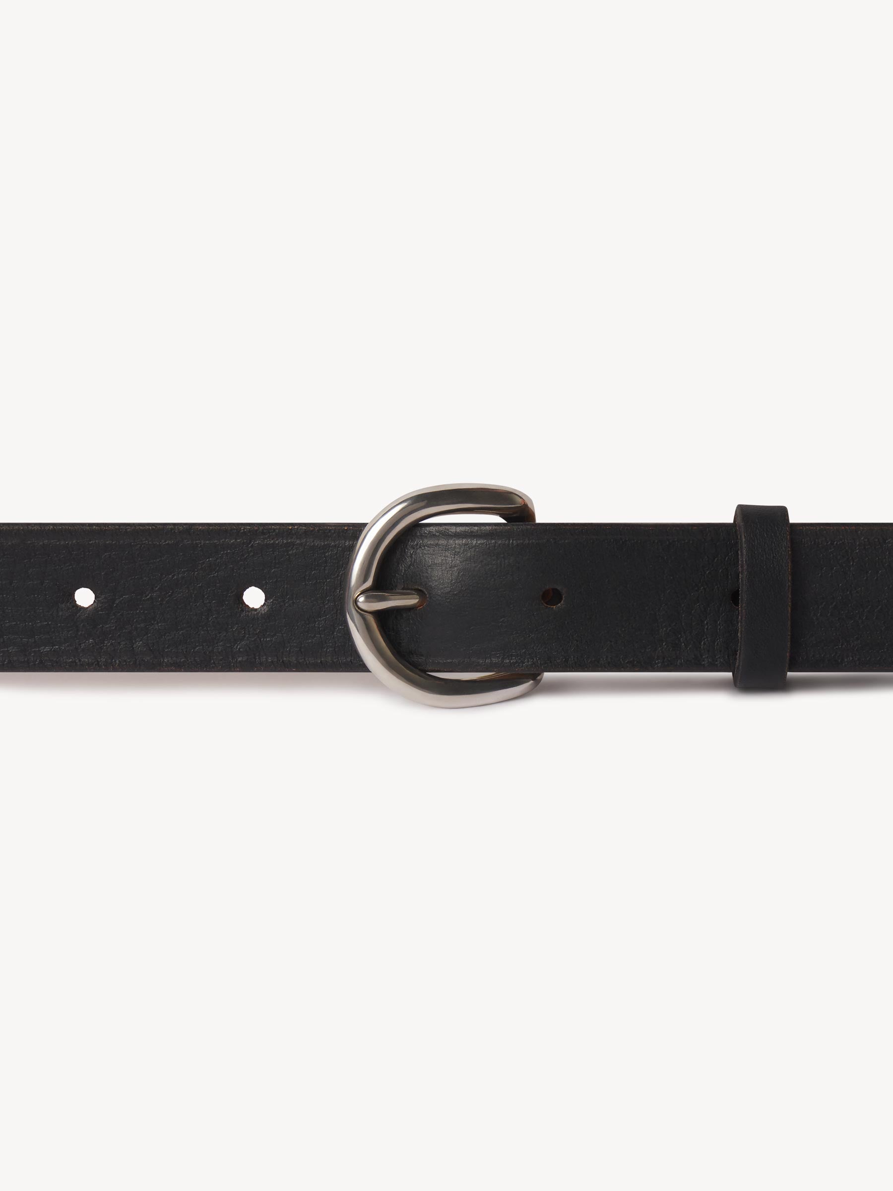 Alternative view of Worn Black Highway Belt