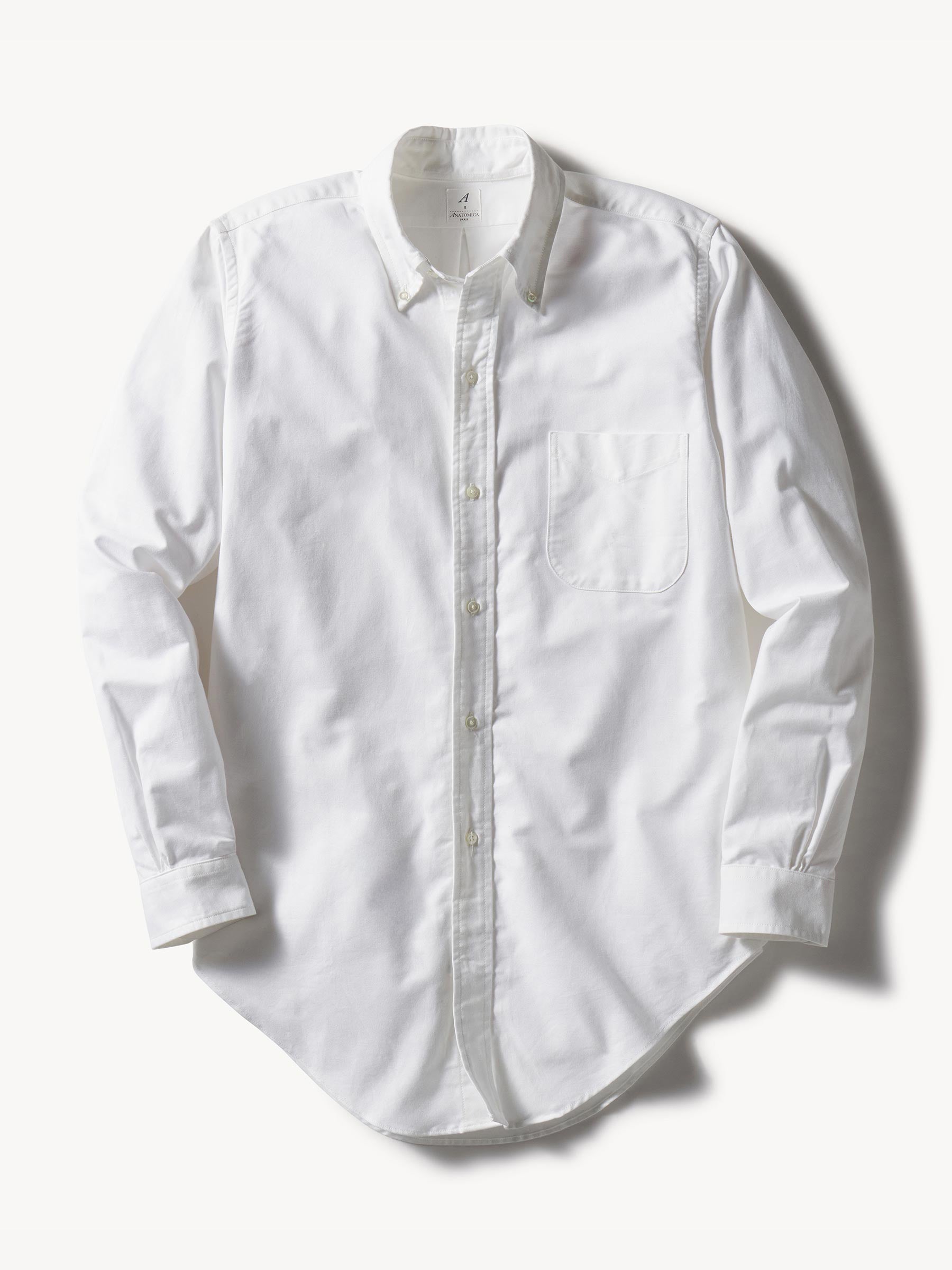 White Anatomica Oxford Cloth Button Down Shirt