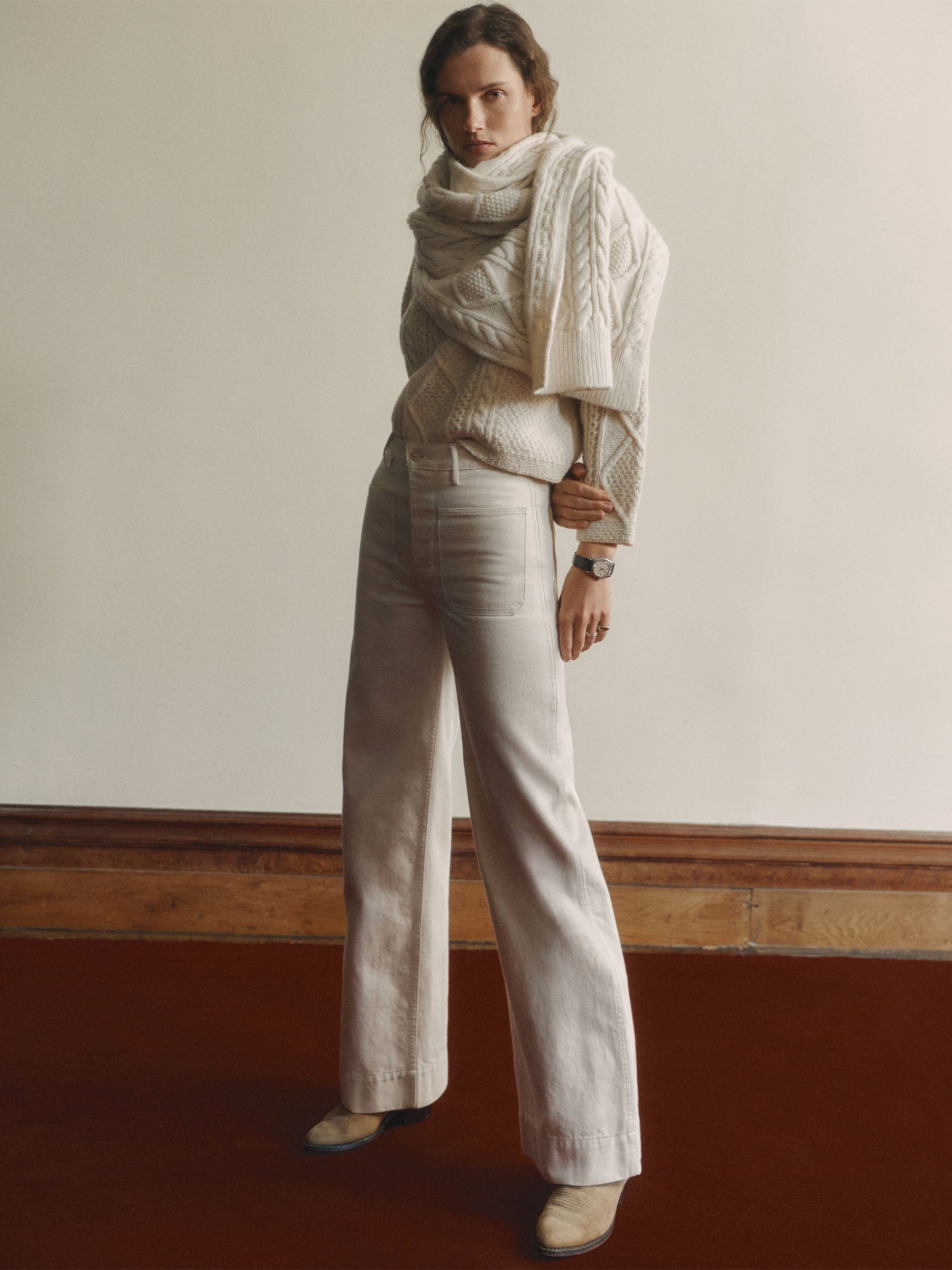 Alternative view of Seeded Natural Newport Sailor Pant