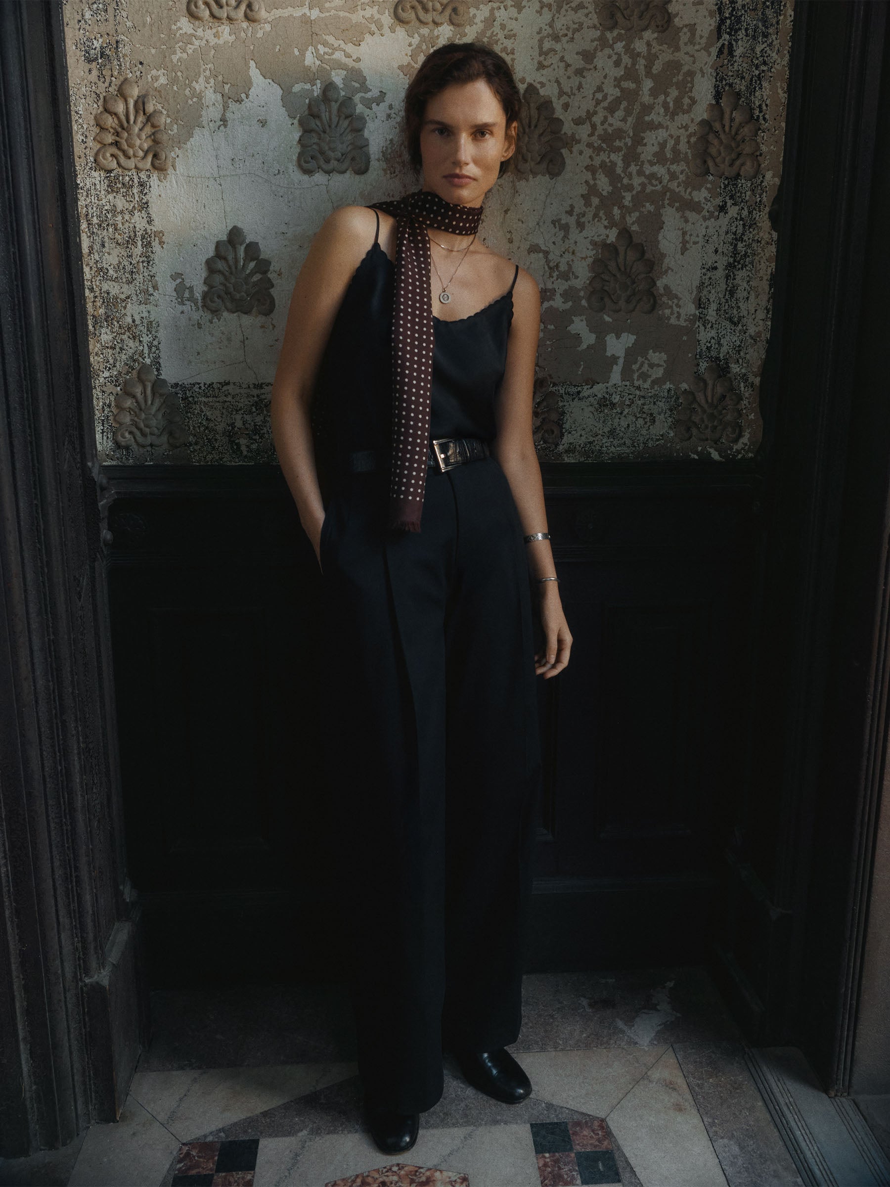 Alternative view of Black Silk Chateau Tank